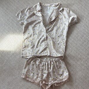 Flora Nikrooz Yellow Floral Pajama Set